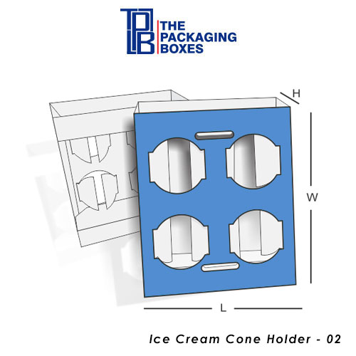 Custom Ice Cream Cone Holder boxes