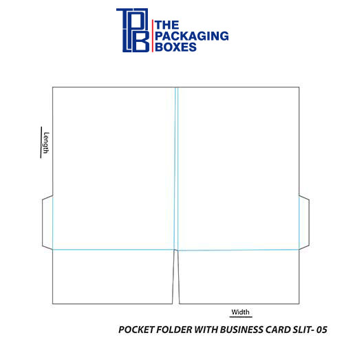 Folder Business Card Boxes Slit template